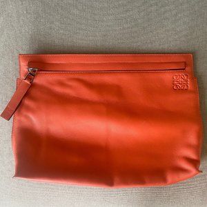 Loewe Leather T Pouch Clutch